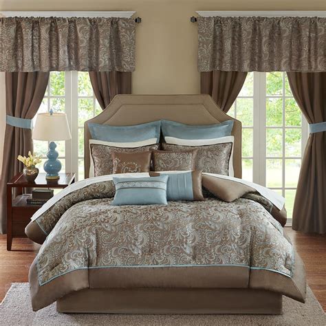 queen bedspreads with matching curtains